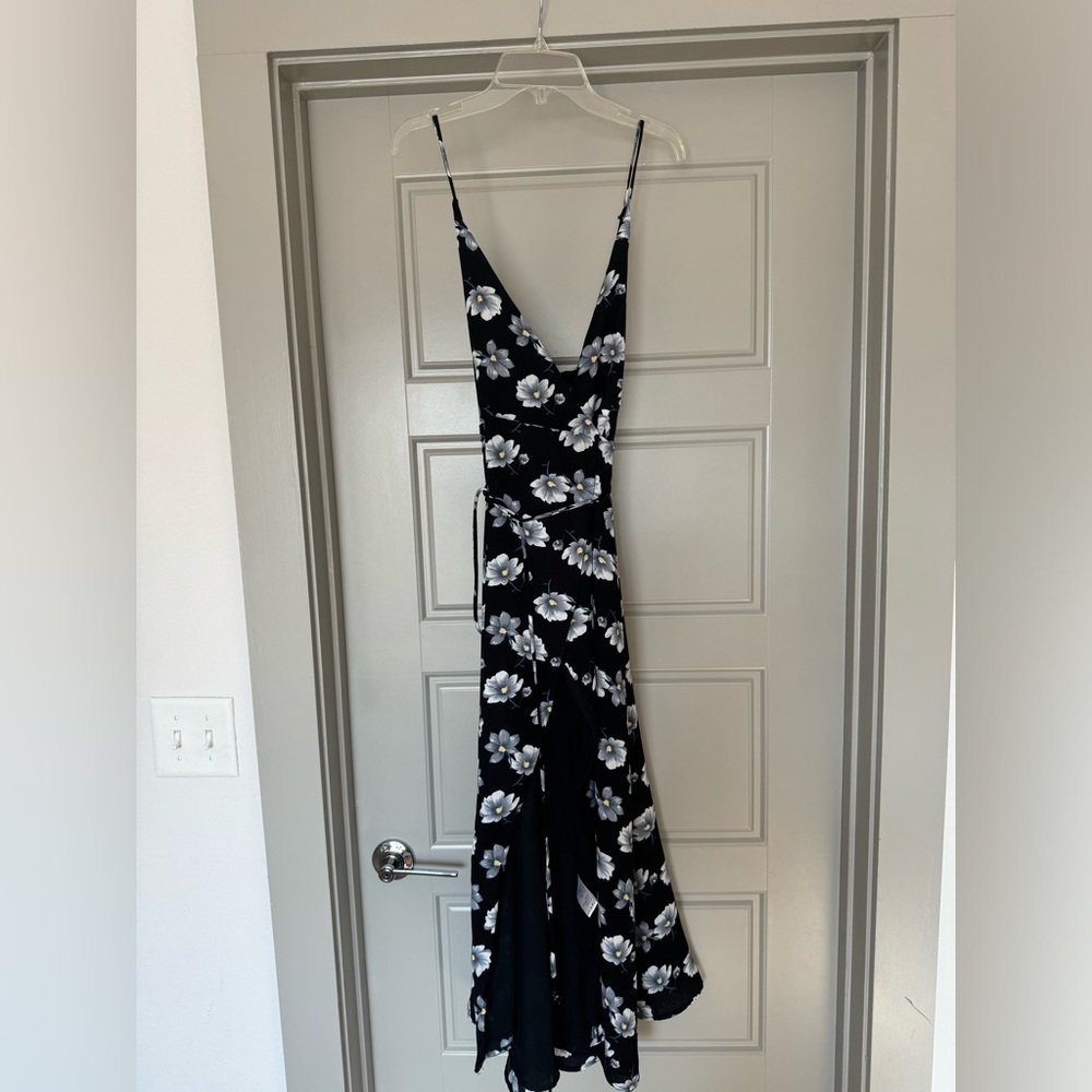 Floral wrap dress